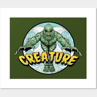 Creature Comic Logo Posters and Art